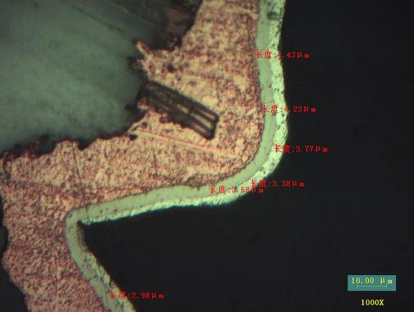 金相顯微塑料件厚度